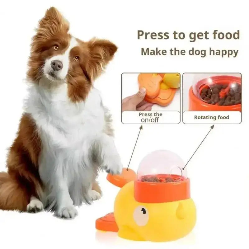 Jouet interactif distributeur pour chien avec balle