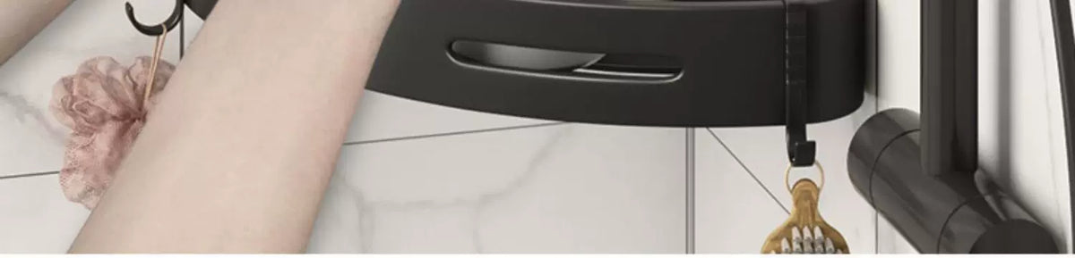 Étagère de douche murale sans perçage – rangement d’angle