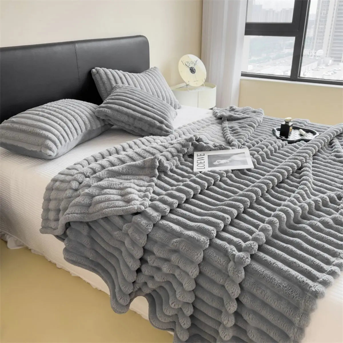 Plaid polaire épais et doux – couverture chaude pour l’hiver