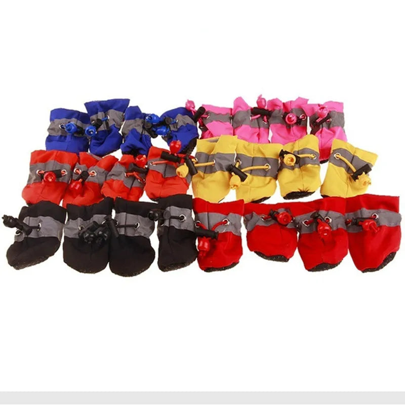 Waterproof Anti-Slip Dog Boots – 4 Pack
