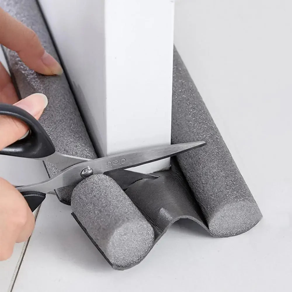 Joint coupe-froid double pour bas de porte – isolation thermique et anti-poussière