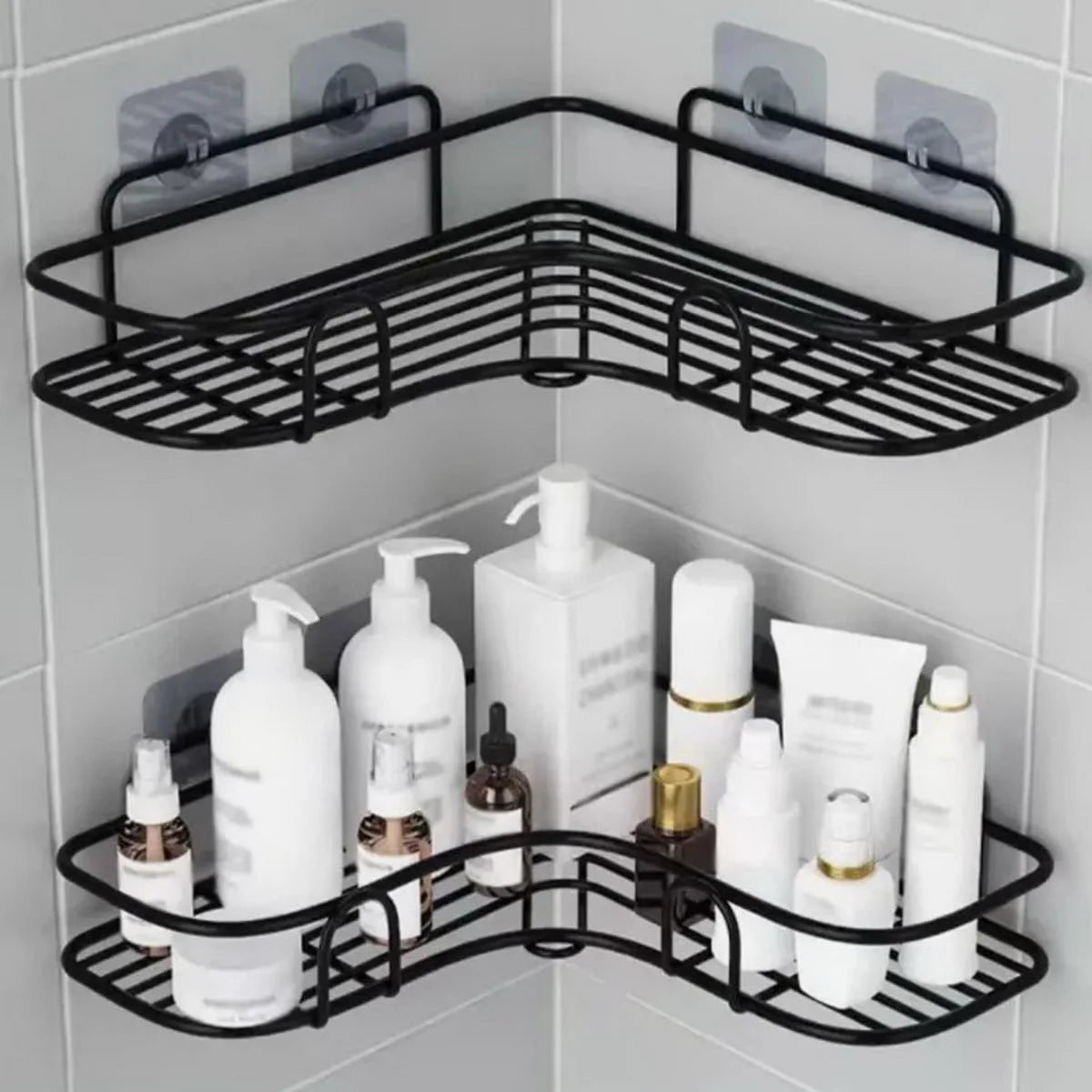 Étagère murale pour douche et salle de bain – rangement sans perçage