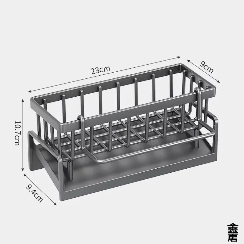 Sink caddy with drainer - faucet mounted