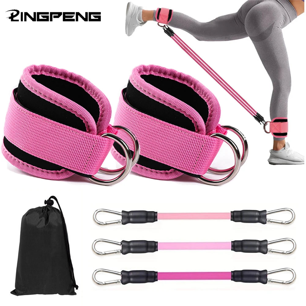 Kit de bandes de résistance avec sangles de cheville