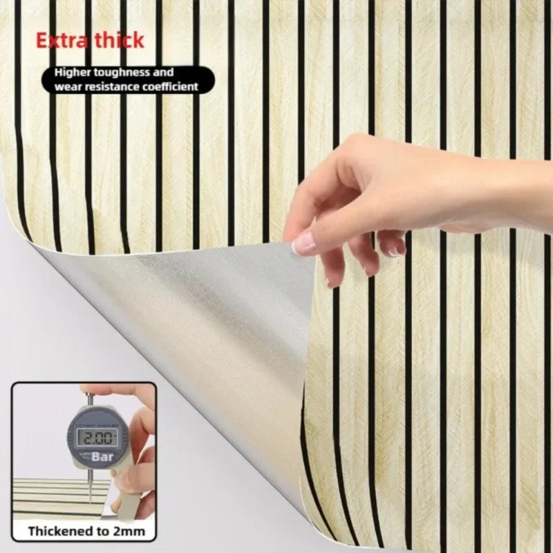 Self-adhesive wood grain wallpaper – waterproof and decorative