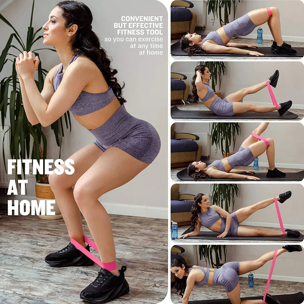 Bandes élastiques de résistance en boucle — Fitness à la maison