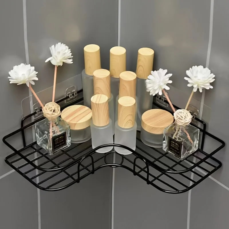Étagère murale pour douche et salle de bain – rangement sans perçage