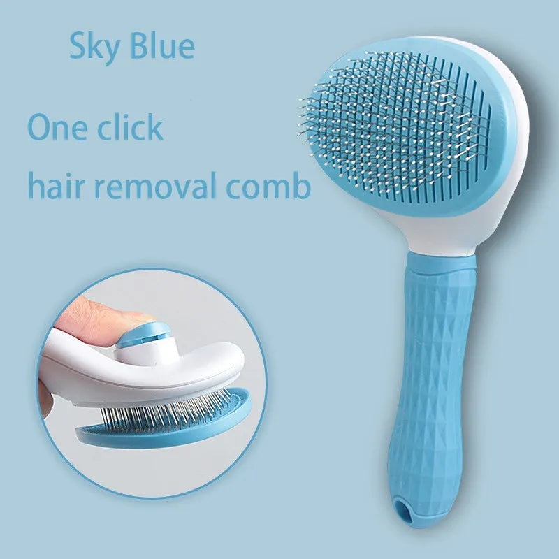 Brosse de toilettage anti-poils pour chiens et chats