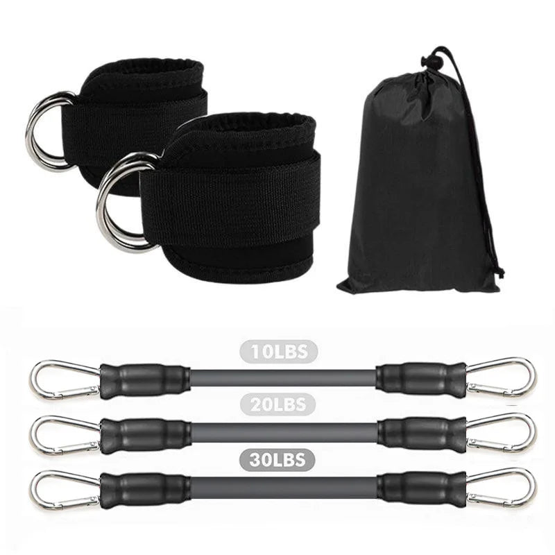 Kit de bandes de résistance avec sangles de cheville