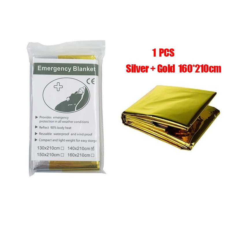 Couverture de survie thermique multifonction – poncho léger et imperméable