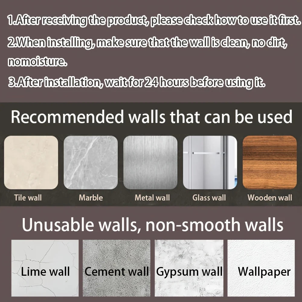 Wall-mounted corner shower caddy – no-drill storage