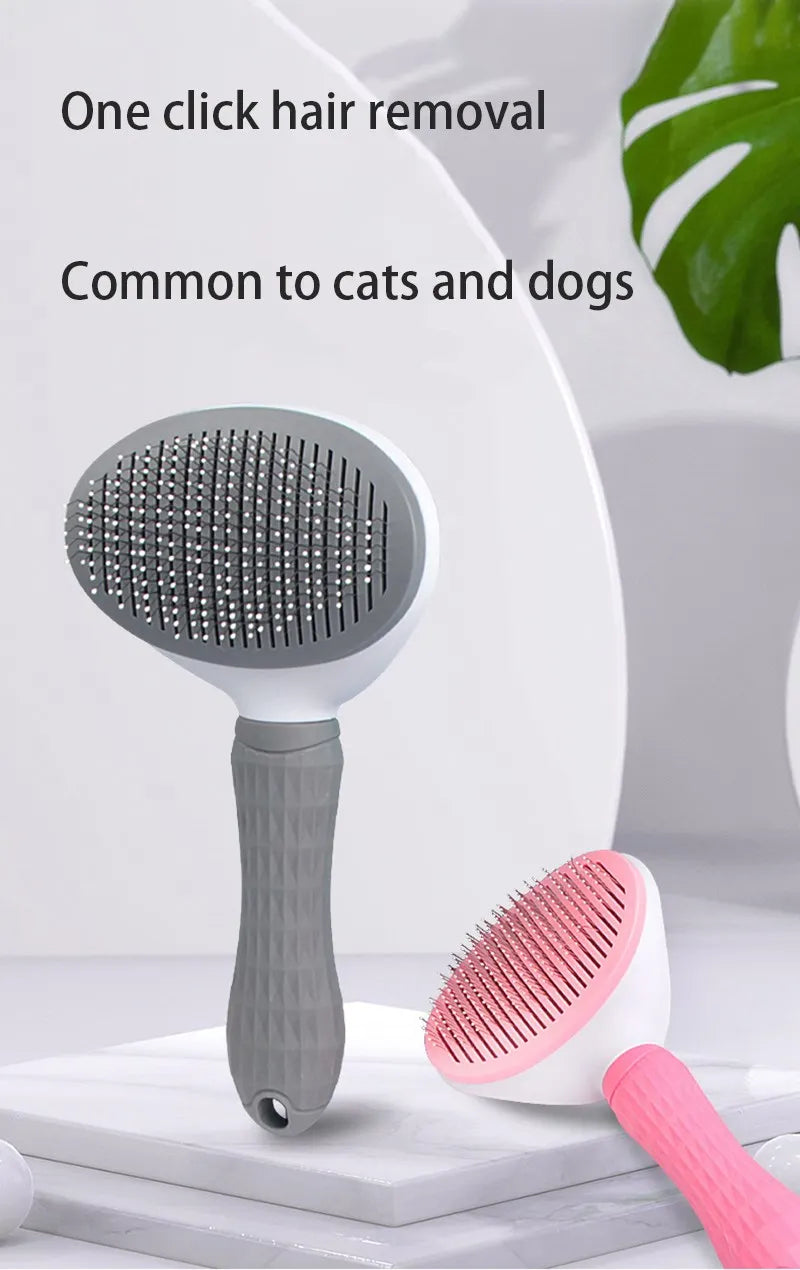 Brosse de toilettage anti-poils pour chiens et chats