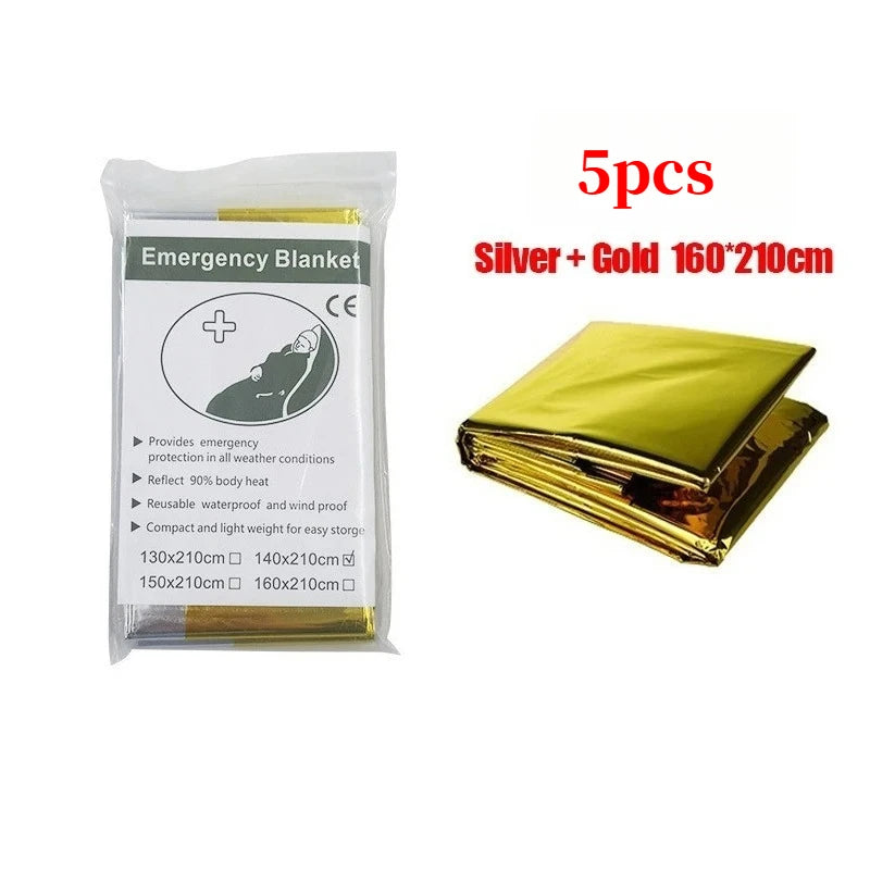 Couverture de survie thermique multifonction – poncho léger et imperméable