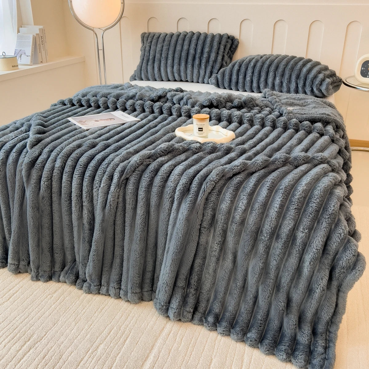 Plaid polaire épais et doux – couverture chaude pour l’hiver
