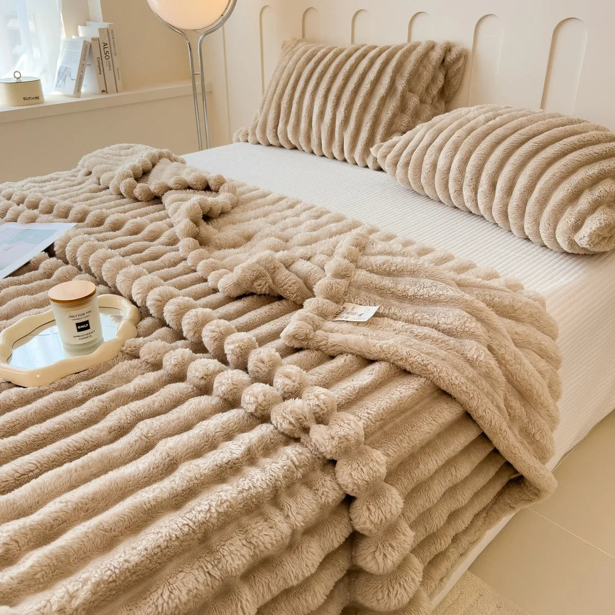 Plaid polaire épais et doux – couverture chaude pour l’hiver