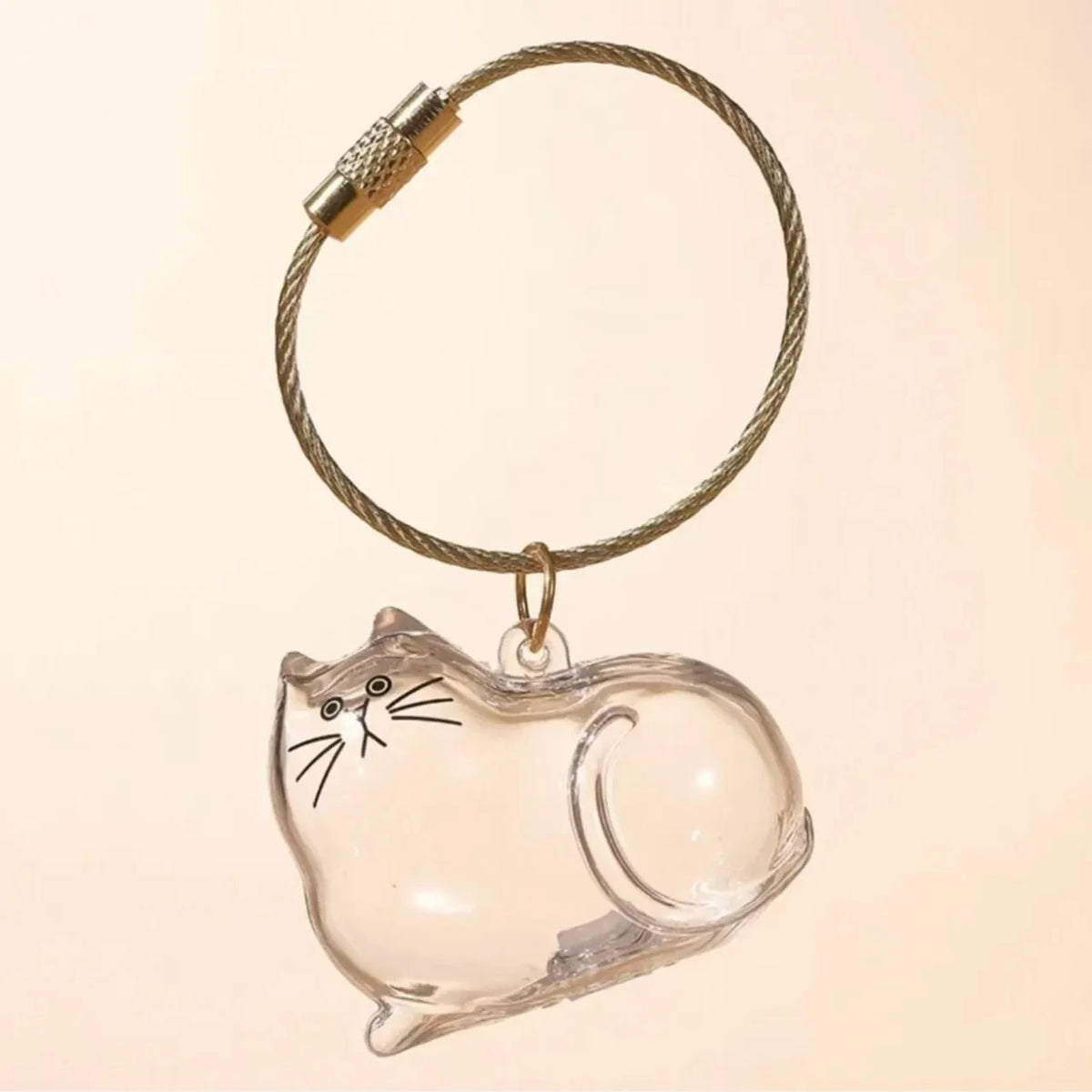Capsule souvenir pour poils d’animaux avec porte-clés
