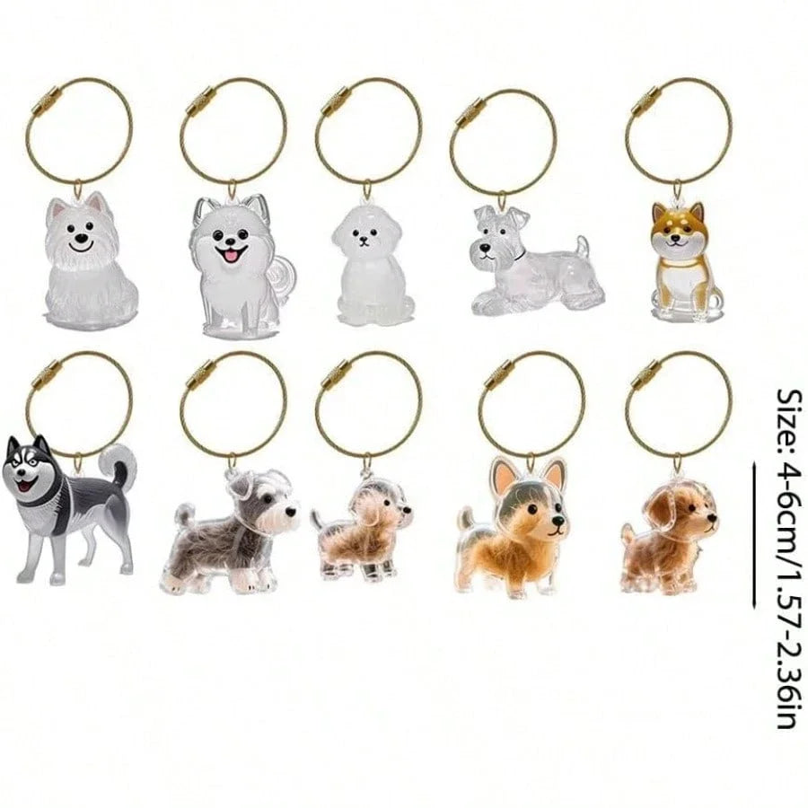 Capsule souvenir pour poils d’animaux avec porte-clés