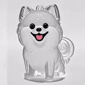 Capsule souvenir pour poils d’animaux avec porte-clés