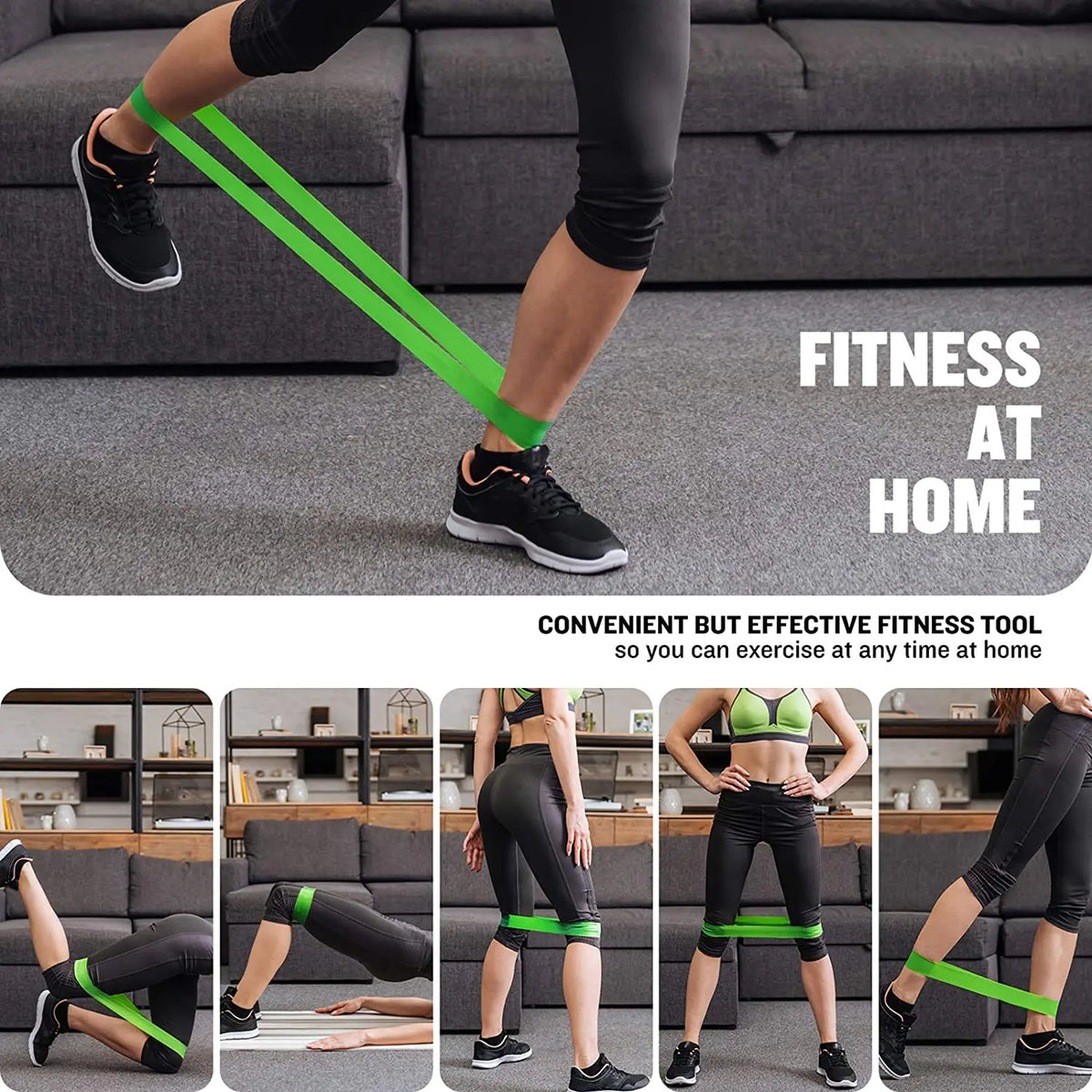 Bandes élastiques de résistance en boucle — Fitness à la maison