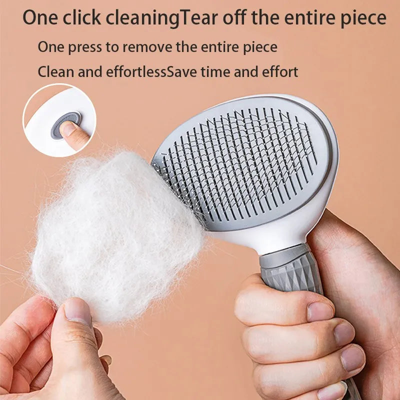 Brosse de toilettage anti-poils pour chiens et chats