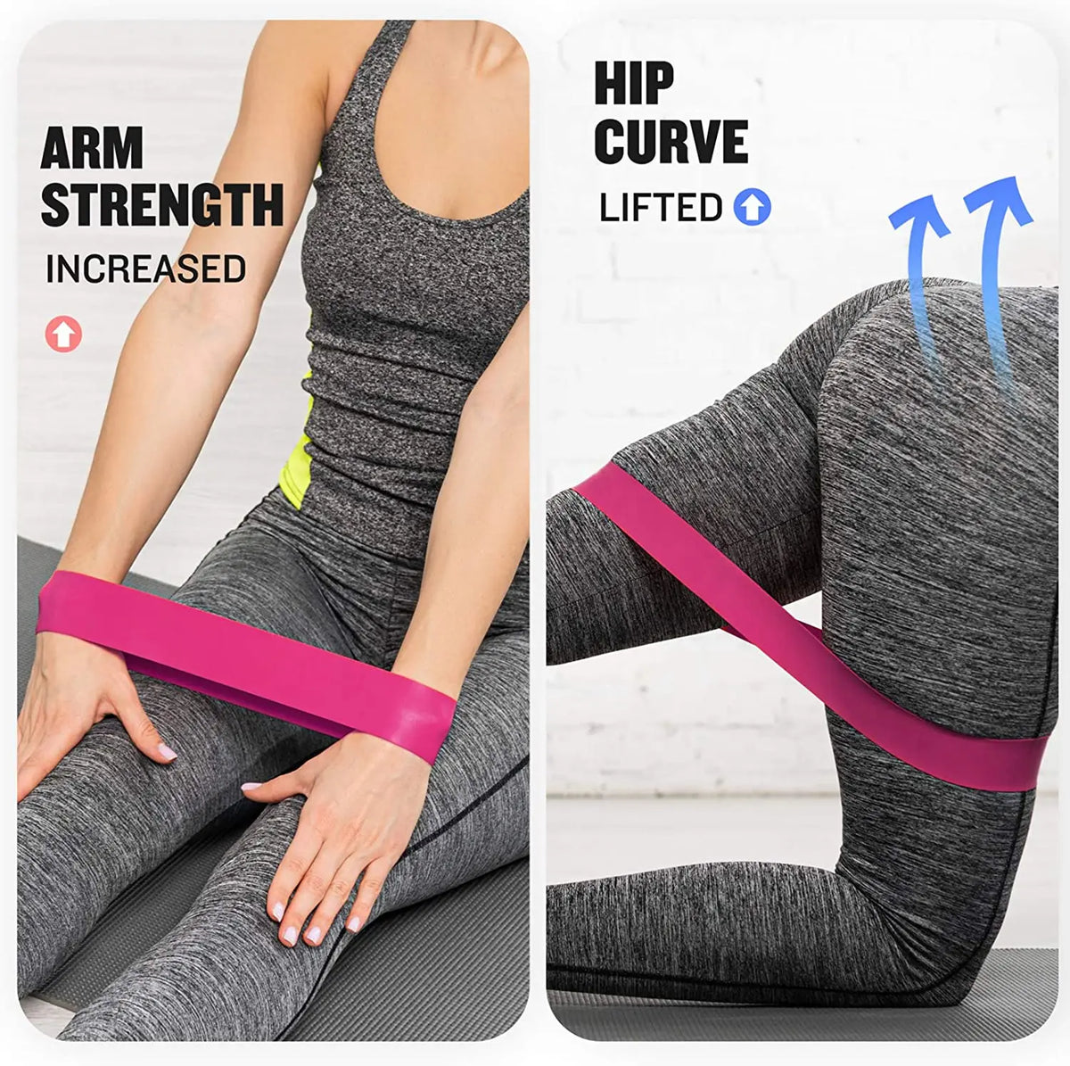 Bandes élastiques de résistance en boucle — Fitness à la maison