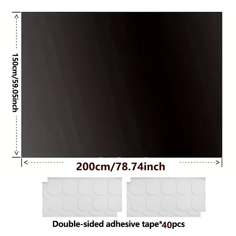 Removable blackout blind for windows – sun protection and privacy