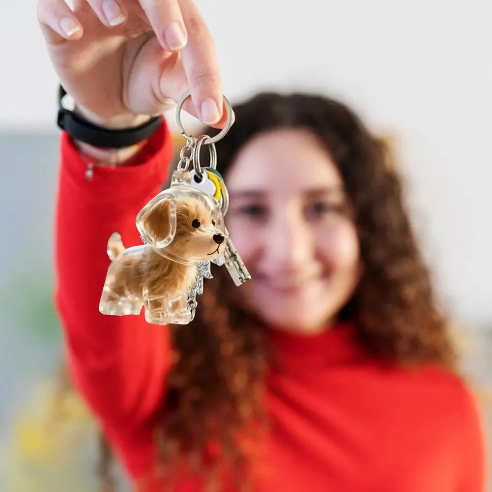 Capsule souvenir pour poils d’animaux avec porte-clés