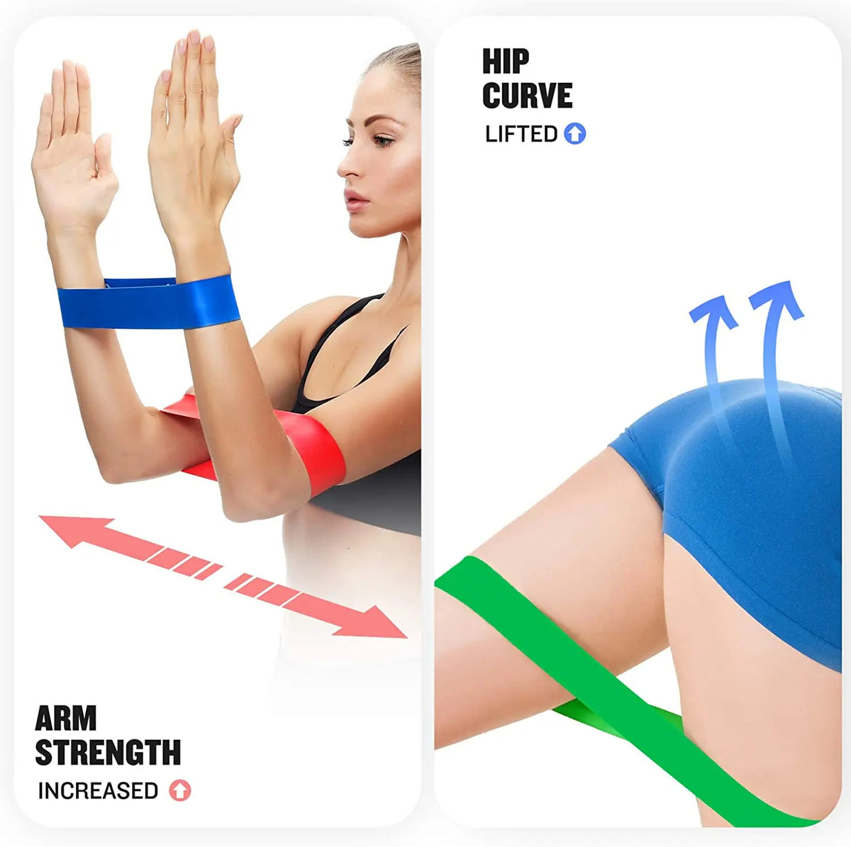 Bandes élastiques de résistance en boucle — Fitness à la maison