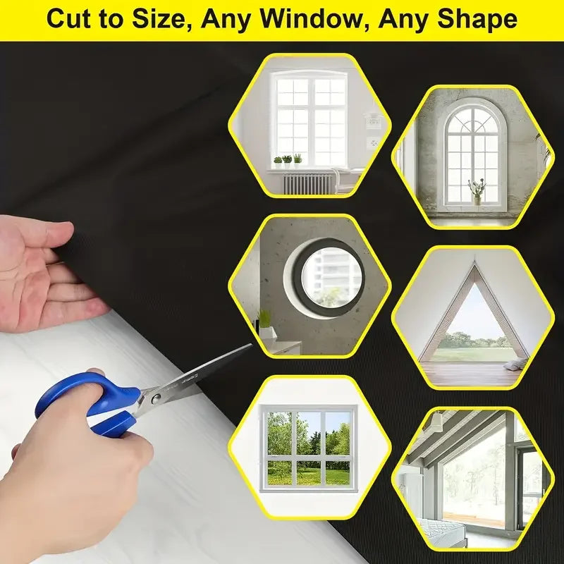Removable blackout blind for windows – sun protection and privacy