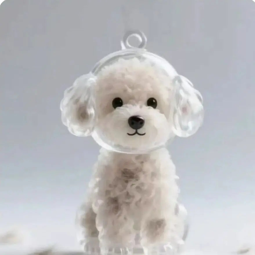 Capsule souvenir pour poils d’animaux avec porte-clés