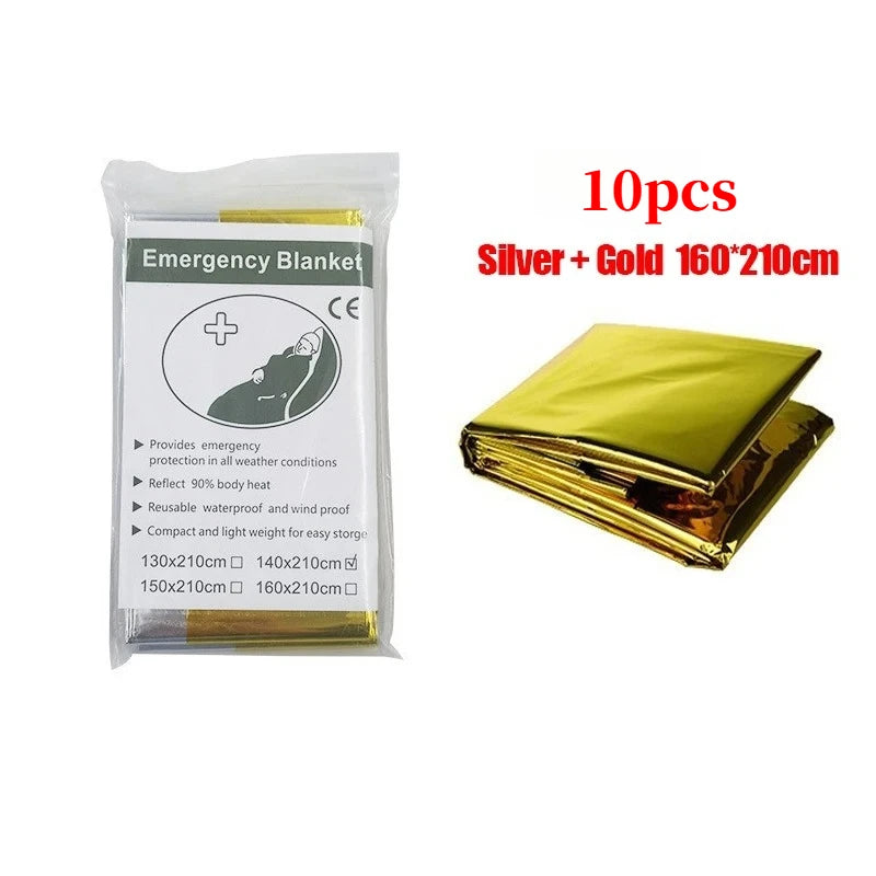 Couverture de survie thermique multifonction – poncho léger et imperméable