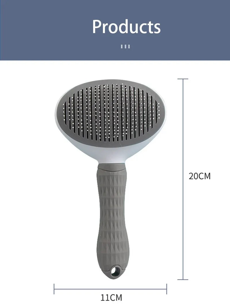 Brosse de toilettage anti-poils pour chiens et chats