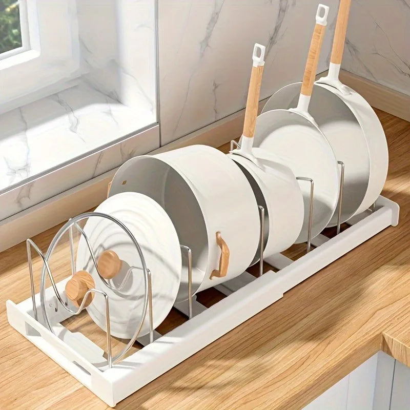 Organisateur extensible pour casseroles et couvercles