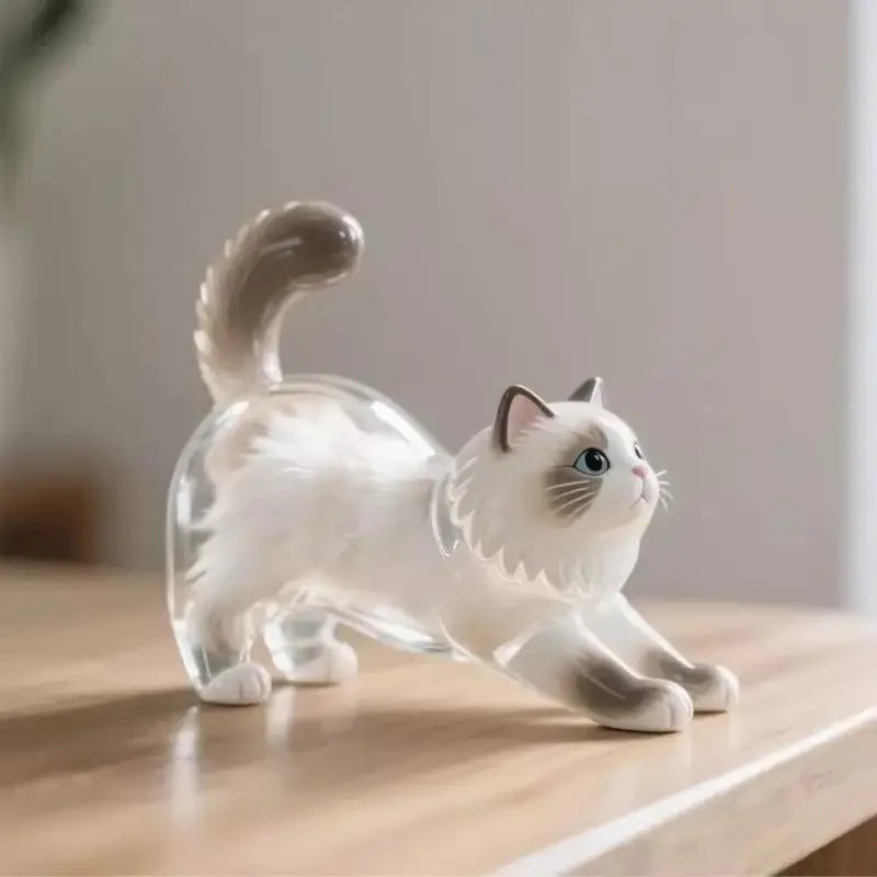Capsule souvenir pour poils de chat avec porte-clés