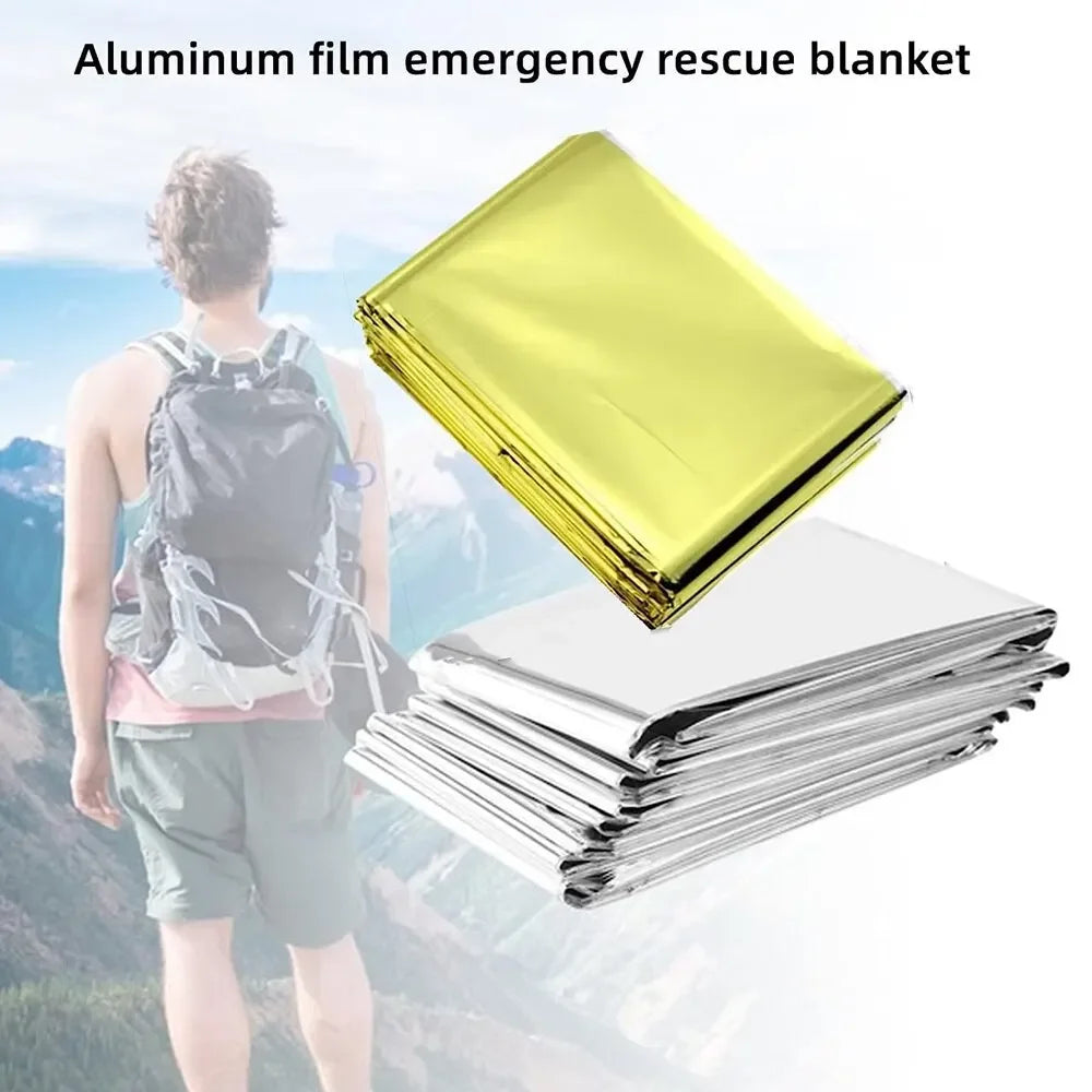 Couverture de survie thermique multifonction – poncho léger et imperméable