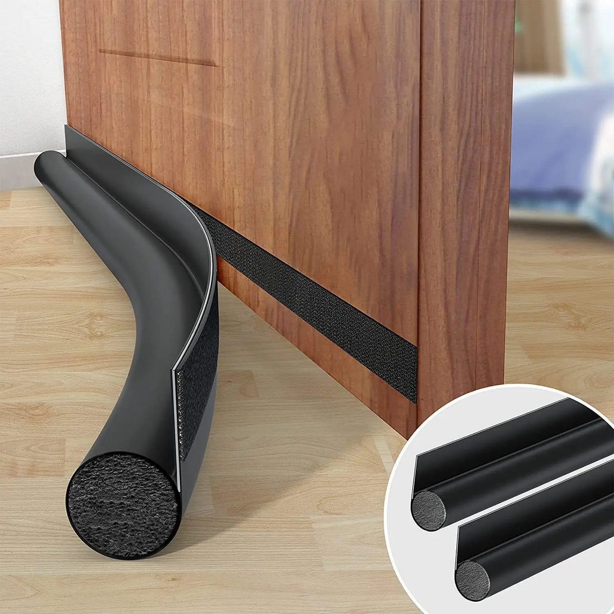 Joint coupe-froid double pour bas de porte – isolation thermique et anti-poussière