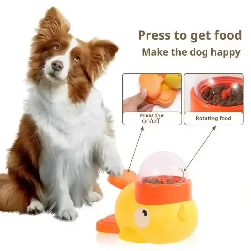 Jouet interactif distributeur pour chien avec balle