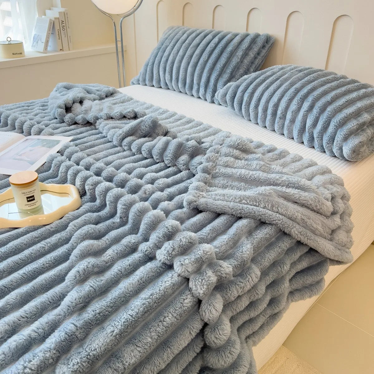 Plaid polaire épais et doux – couverture chaude pour l’hiver