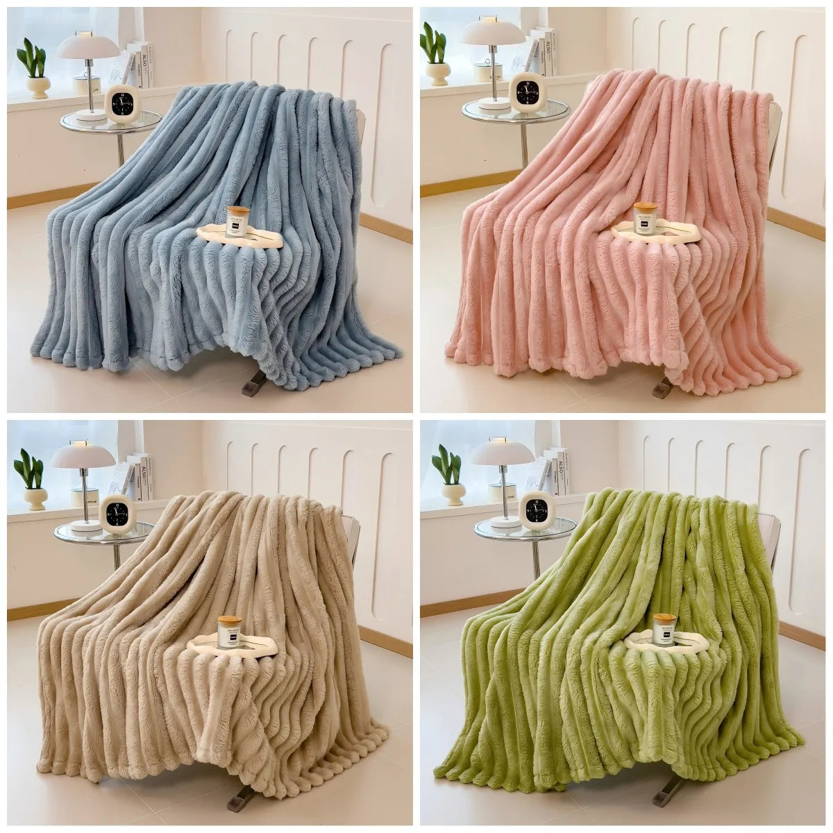 Plaid polaire épais et doux – couverture chaude pour l’hiver