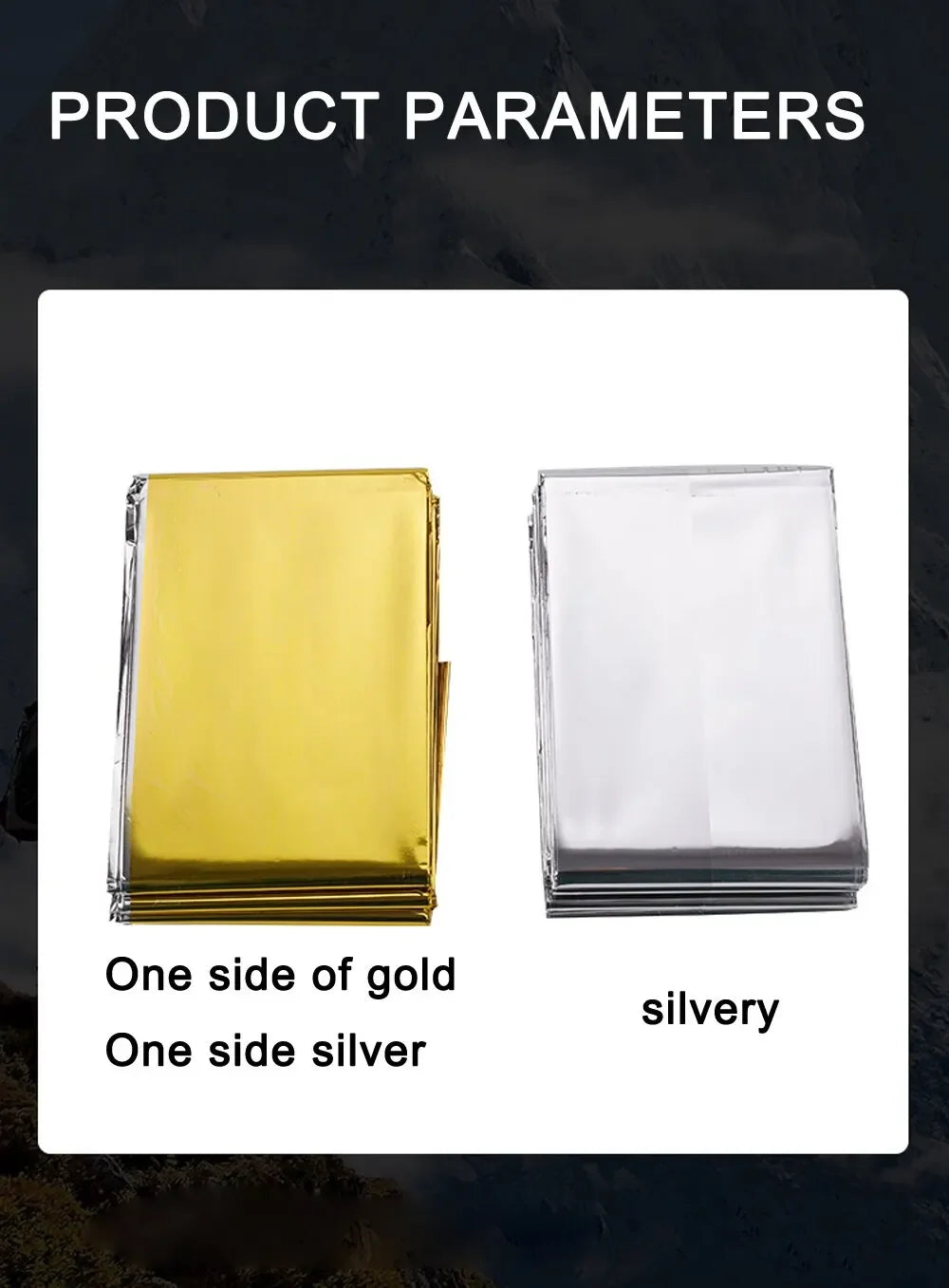 Couverture de survie thermique multifonction – poncho léger et imperméable