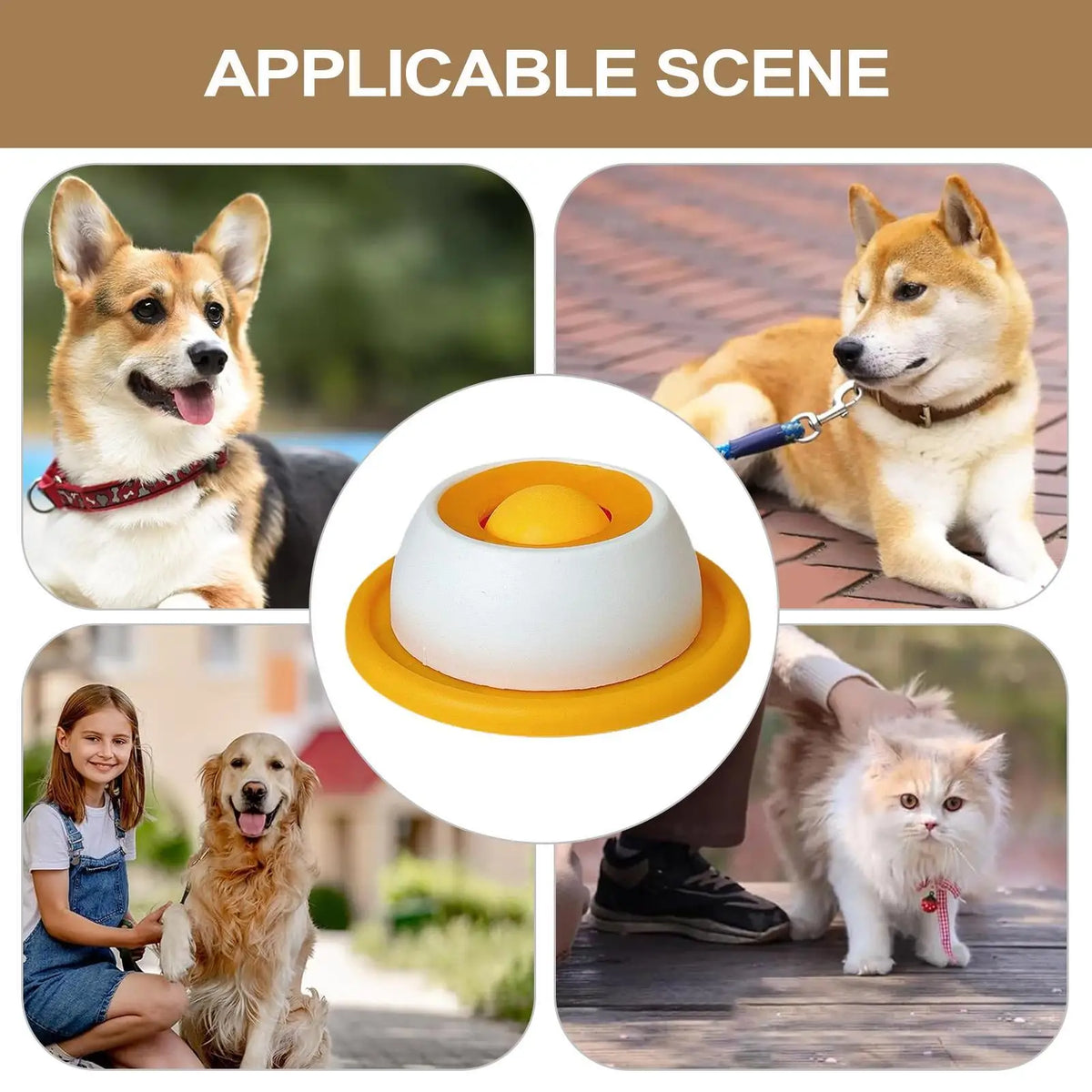 Gamelle anti-glouton pour chiens et chats – alimentation lente