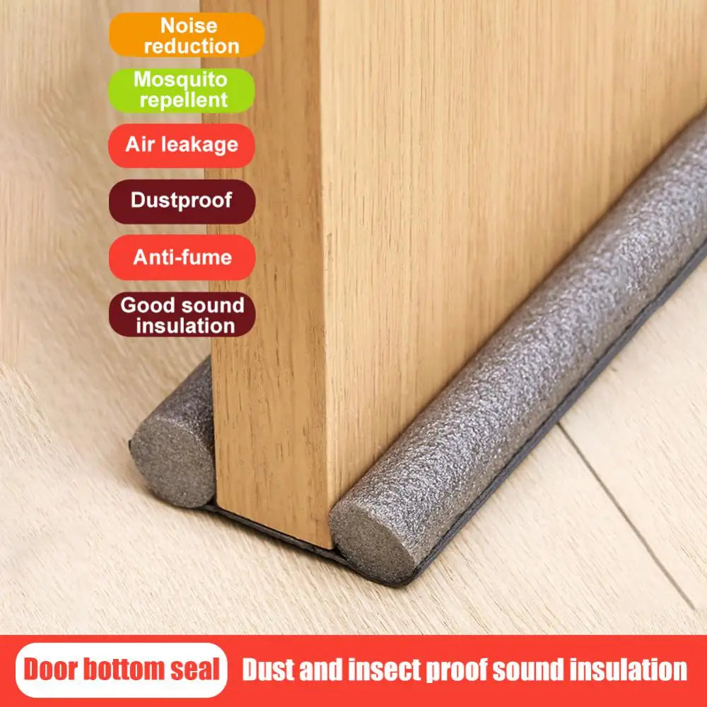 Joint coupe-froid double pour bas de porte – isolation thermique et anti-poussière