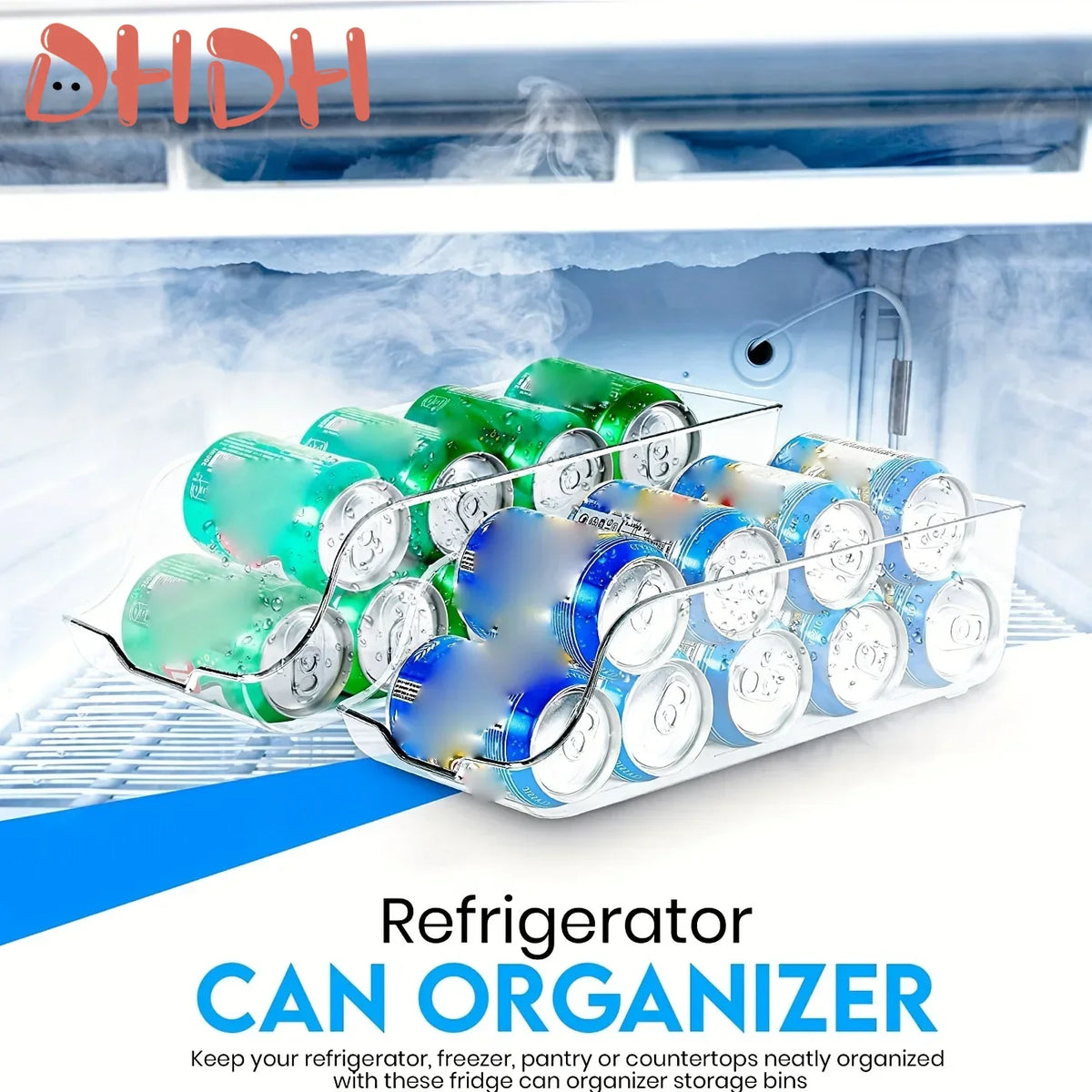 Organisateur empilable pour réfrigérateur et boissons
