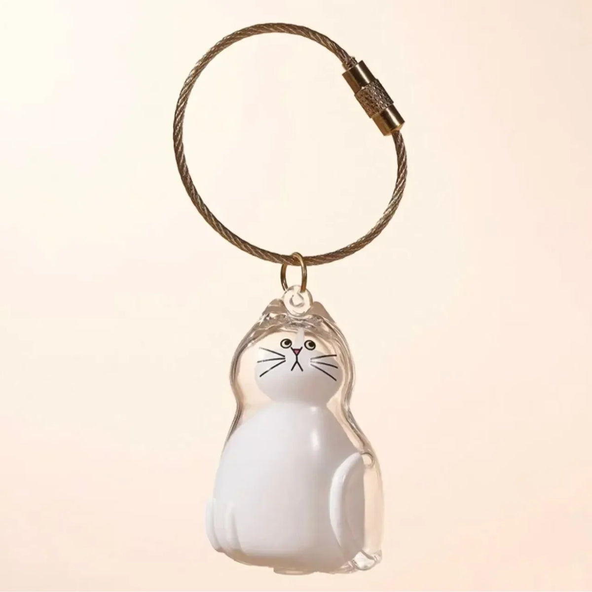 Capsule souvenir pour poils d’animaux avec porte-clés