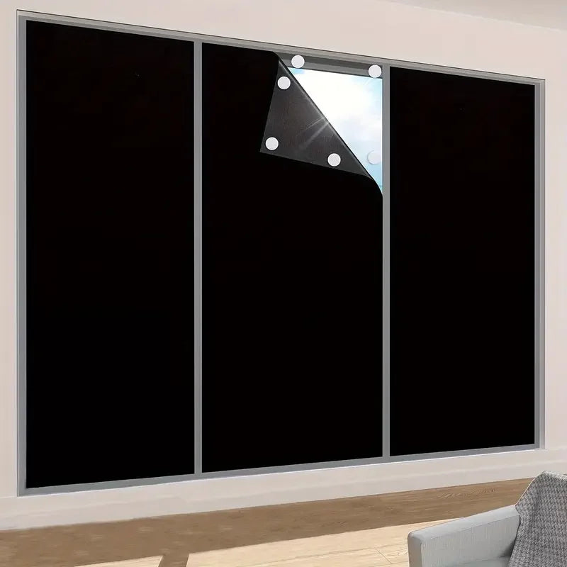 Removable blackout blind for windows – sun protection and privacy