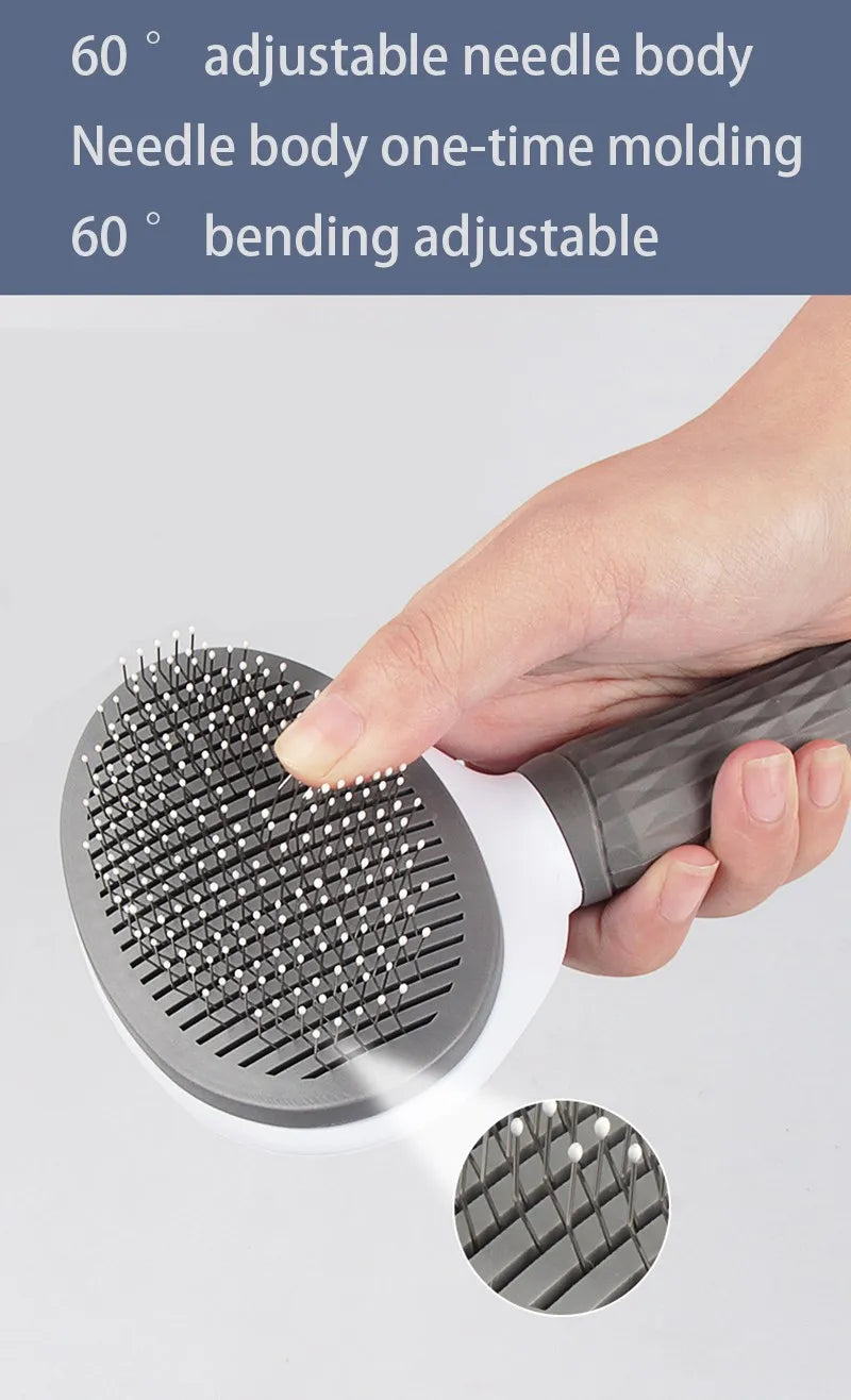 Brosse de toilettage anti-poils pour chiens et chats