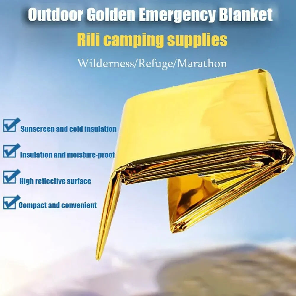 Couverture de survie thermique multifonction – poncho léger et imperméable