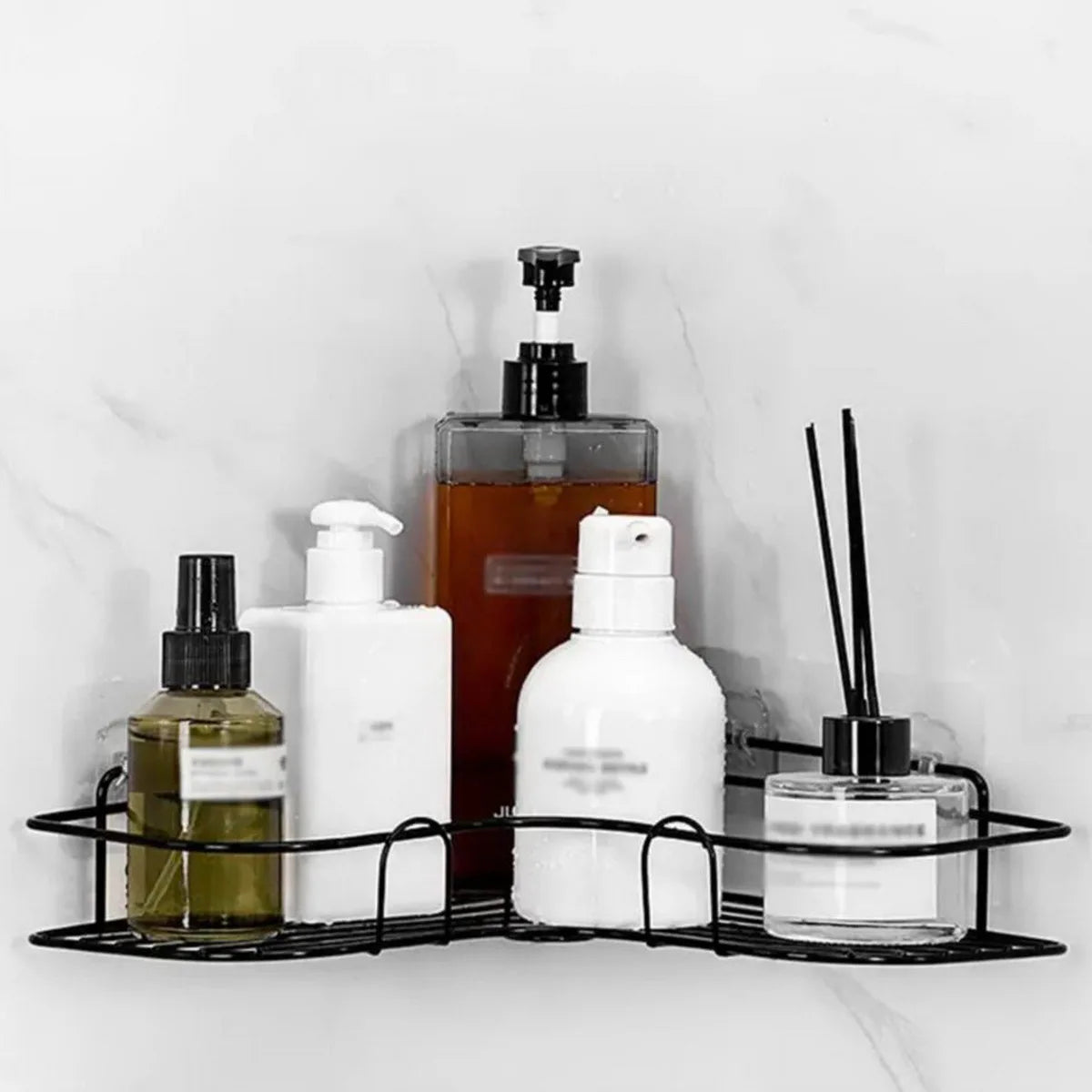 Étagère murale pour douche et salle de bain – rangement sans perçage