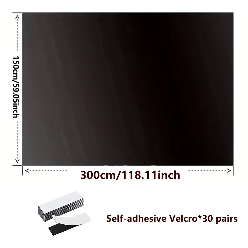 Removable blackout blind for windows – sun protection and privacy