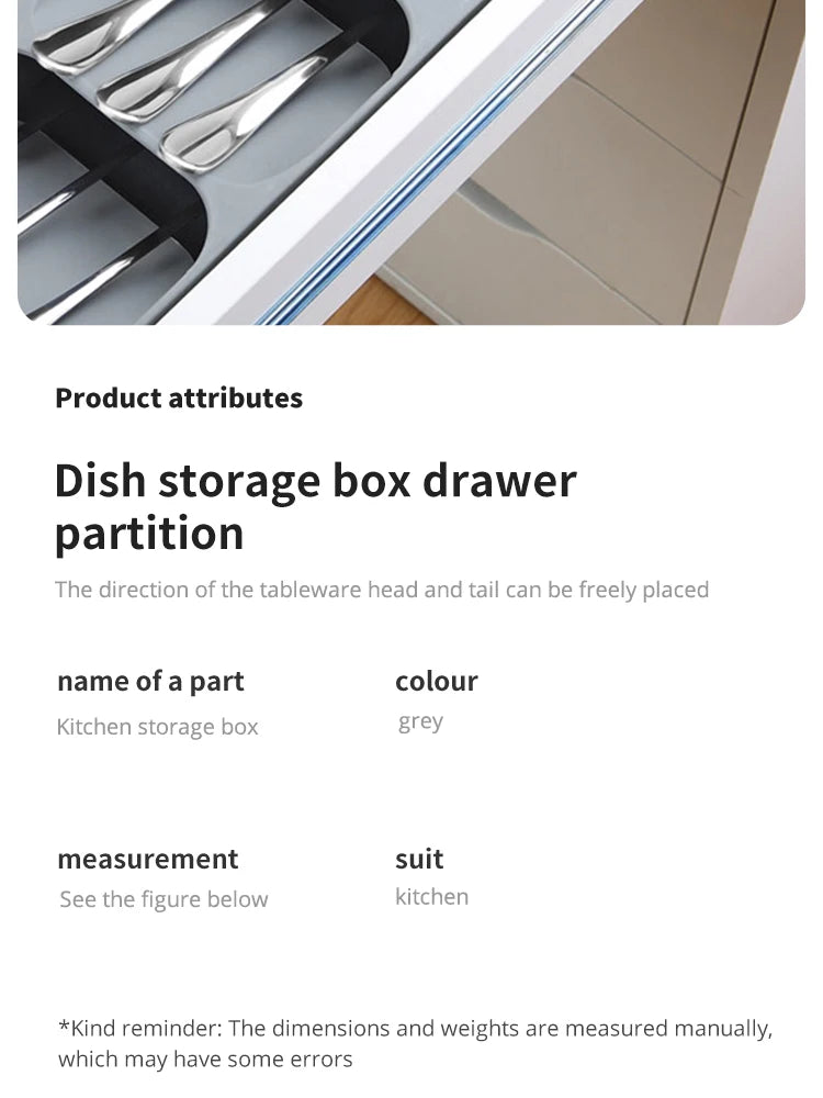 Organisateur multifonction pour tiroir – couverts et accessoires